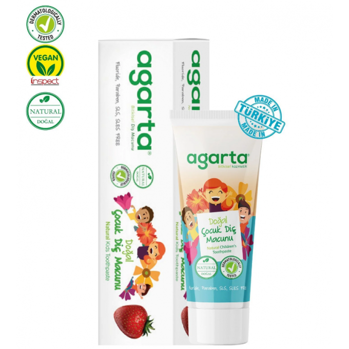 Agarta Doğal Çocuk Çilekli Diş Macunu 75 ml