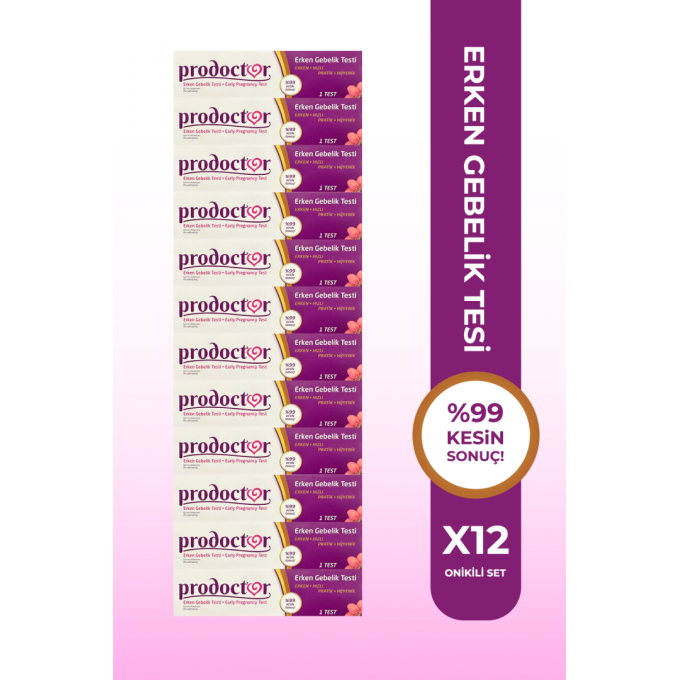 Prodoctor Pratik Erken Gebelik Testi 12'li Stand