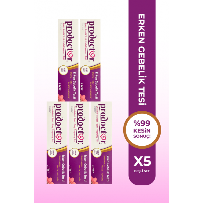 PRODOCTOR ERKEN GEBELİK TESTİ 5 LI
